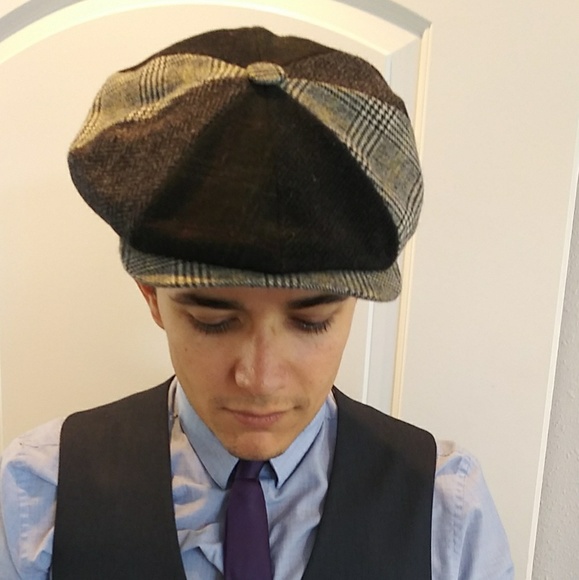Men's Wool Newsboy Cap - Picture 2 of 2